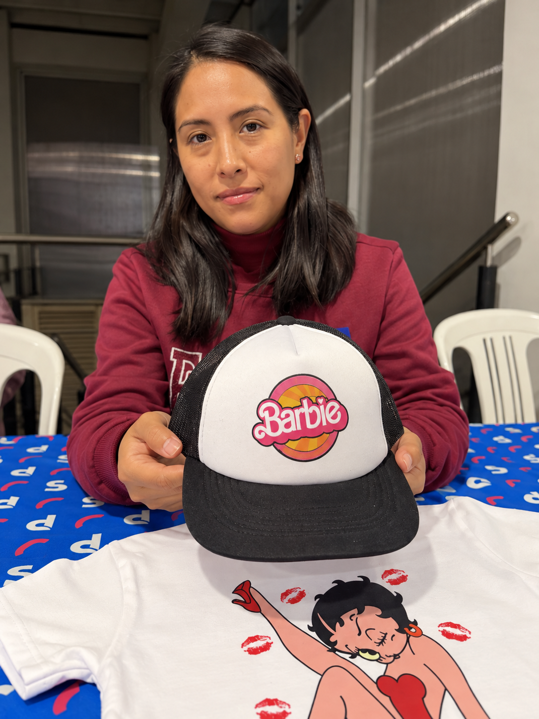 Gorra personalizada hecha por una alumna