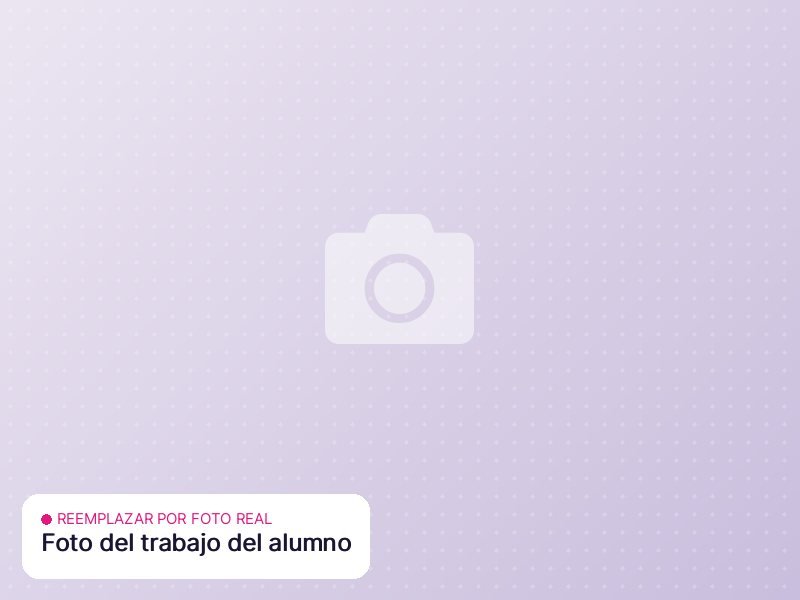 Foto del trabajo del alumno